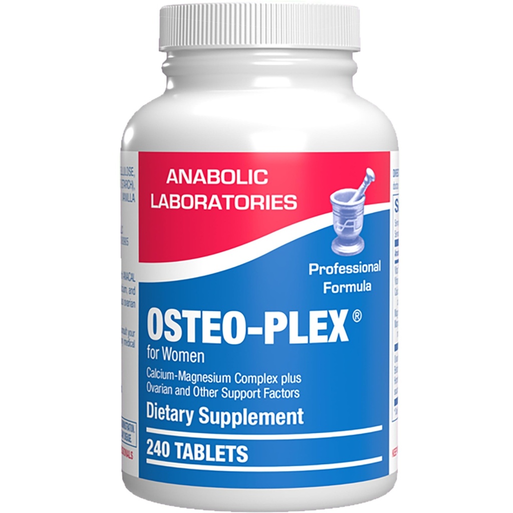 Osteo-Plex Bone Health Supplement for Women - Clinical Formula Bone Strength Supplement with Magnézium Vitamín D3 & Trace Minerals Complex - Ľahko prehltnúť nežné tablety - 240 Počet