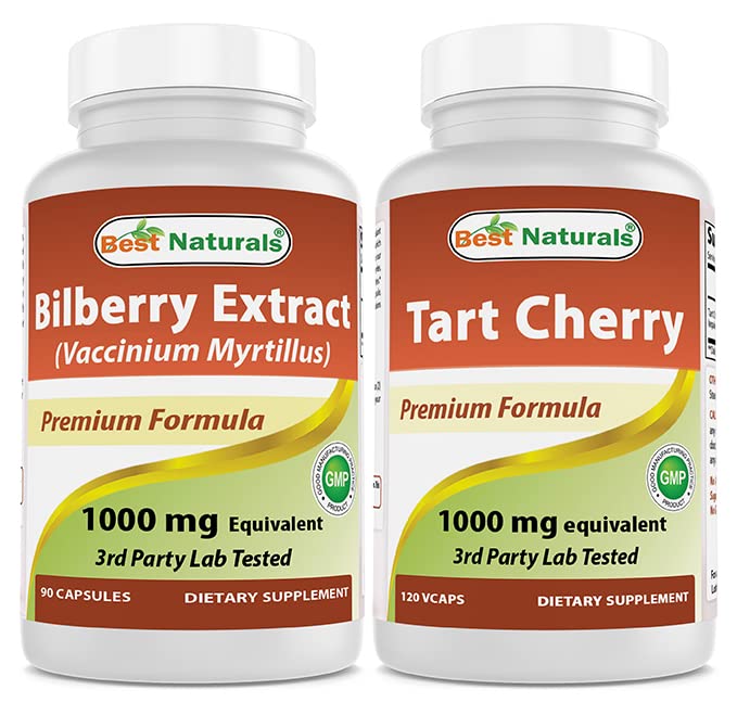 Najlepšie prírodné čučoriedky extrakt 1000mg & Tart Cherry Extract 1000 mg