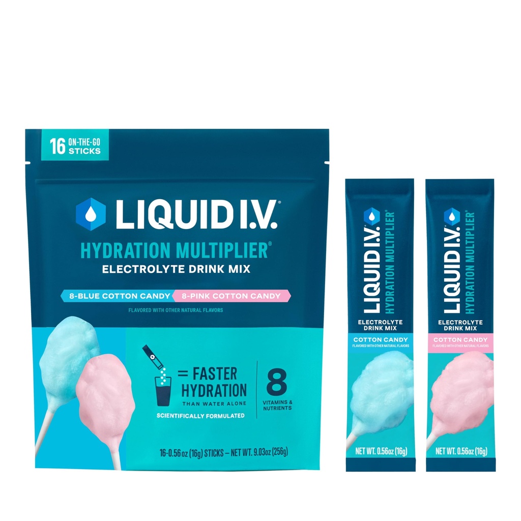 Tekutý I.V.® Hydračný multiplikátor - bavlníkové cukríky 
