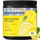 KĽÚČOVÉ NUTRIENTY Prášok na multivitamínové elektrolyty Bez cukru - Osviežujúci prášok na citrónovú elektroniku - Sodík a energia Supplement - Hydračný prášok - Bez kalórií - 90 Servisov - Vyrobené v USA