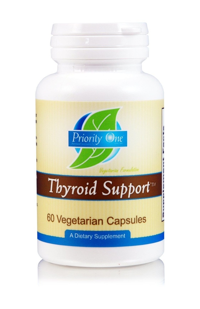 Priorita One Vitamíny Podpora štítnej žľazy 60 Vegetariánske kapsule - Vegetariánska podpora Gland štítnej žľazy.*