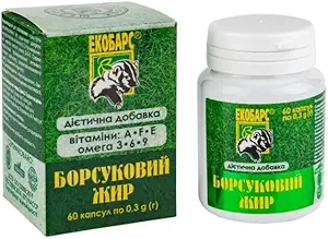 60 Badger Fat Kapsule Prírodný zdroj polynenasýtených mastných kyselín