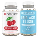 PUREFINITY Kyselina močová Flush a očistiť Kapsule + Tart Cherry Extract Kapsule