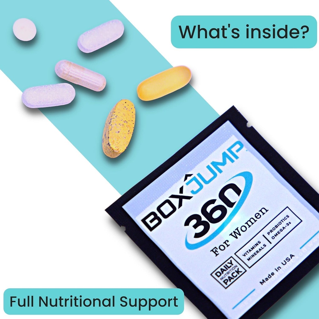 BoxJump Ženy Daily Multivitamínové balenia s esenciálnymi vitamínmi a minerálmi 