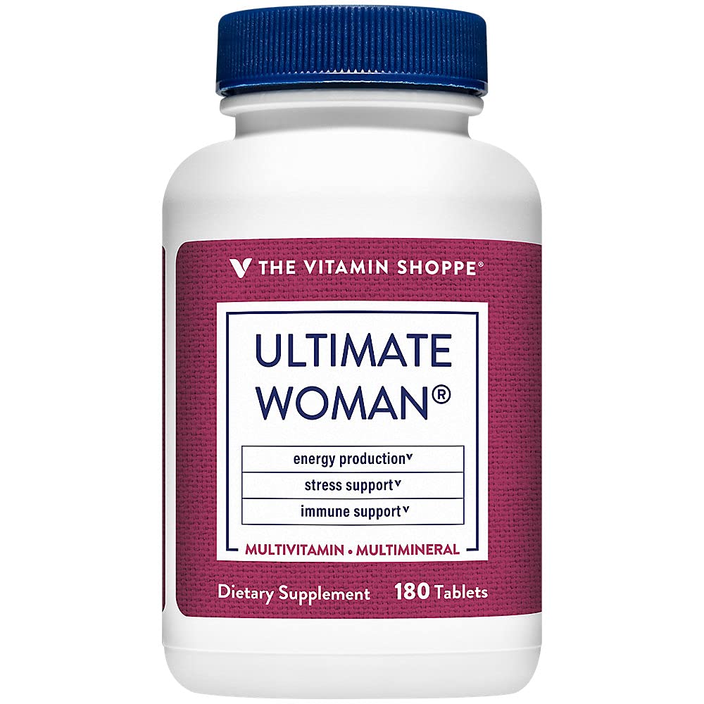 Vitamín Shoppe Ultimate Woman Multivitamín, High Potency Multi with Green Tea Extract 