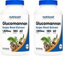 Nutricost Glucomannan 1 800mg Per Serving, 180 Kapsule (2 fľaše)