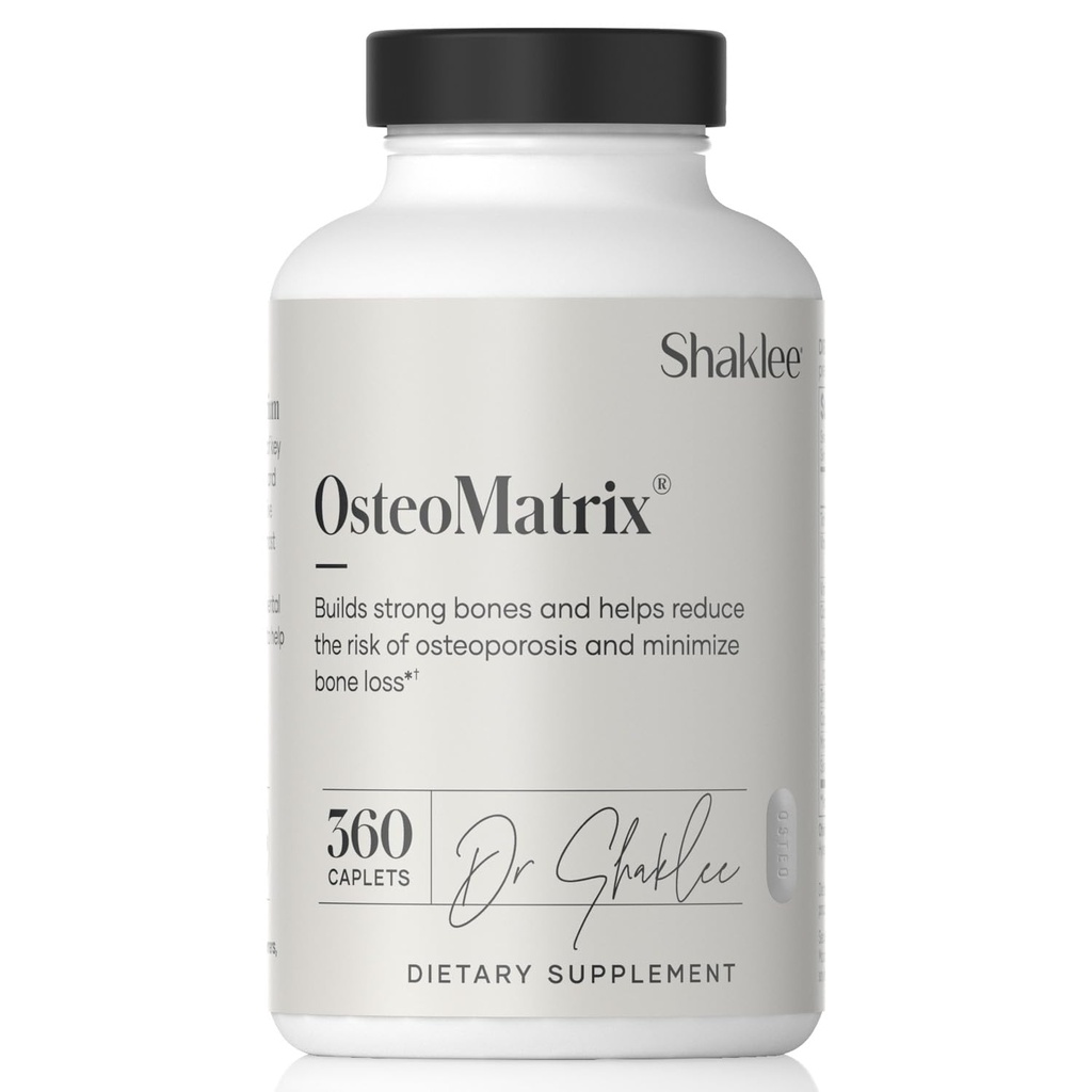 Shaklee OsteoMatrix® - Build & Udržujte silné kosti - 100% DV vápnik a horčík - Vitamíny D & K - Zinok, mangán - klinicky testované na absorpciu - 360 Caplets