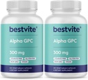 Alpha GPC 600mg per Serving (240 Vegetariánske kapsuly) (120x2) - No Stearates - Vegan - Non GMO - Gluten Free