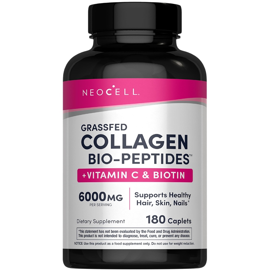 NeoCell Collagen Peptides Peptides Tablety 180 Tablety s vitamínom C a biotínom 