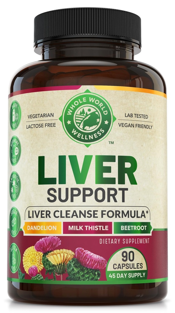 Advanced Pečeň Cleanse Detox & Repair Formula s mliekom Thitle. Pečeň Detox a podpora doplnok pre mužov a ženy, USA Made. Oprava pečene a podpora detoxikácie, 512mg