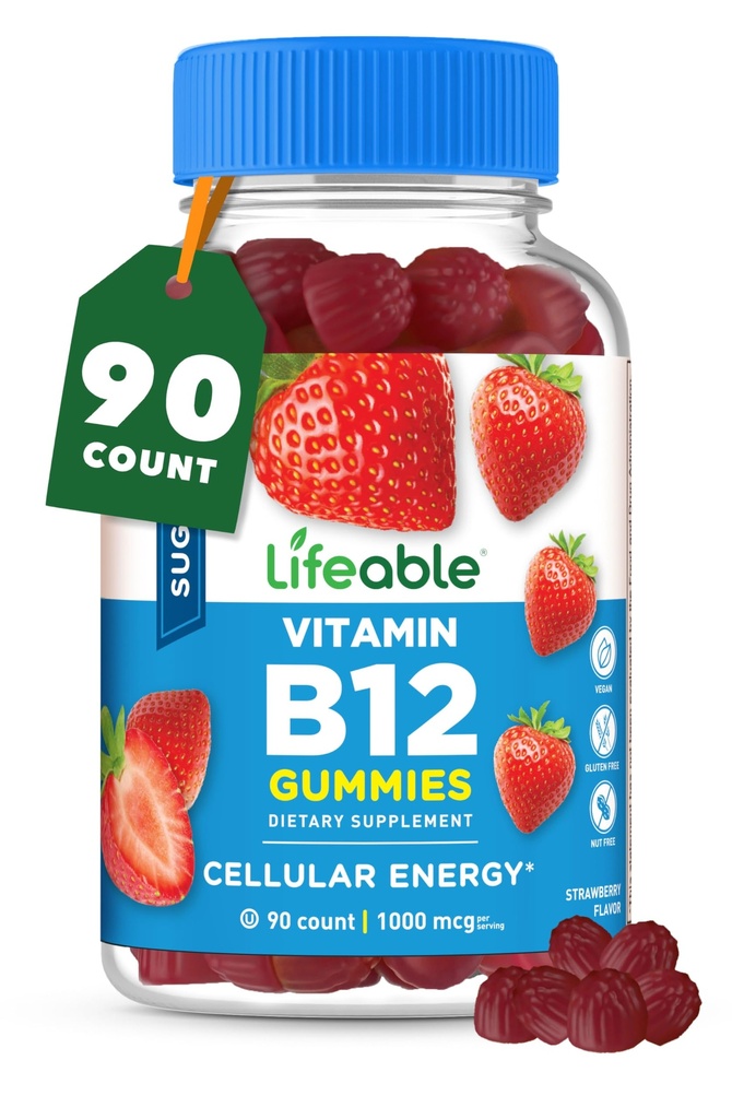 Životaschopný cukor bez vitamínu B12 Gummy 
