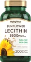Piping Rock Sunflow Lecithin Softgel Kapsule 