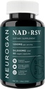 Neurogan NAD+ s kapsulami Resveratrol 1:1 Pomer - 1200 mg na obsluhu, 90 Ct - Cellular Health & Healthy Aging Supplements, Energy & Immune Support - Nicotine Adenine Dinukleotid NAD+ Dodatok