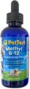 PetTest Methyl B12 Vitamín Tekuté kvapky 4floz (5000 MCG) Doplnok s Metylkobalamín pre diabetické zvieratá, Maximálna absorpcia zvýšiť energiu pre psy a mačky