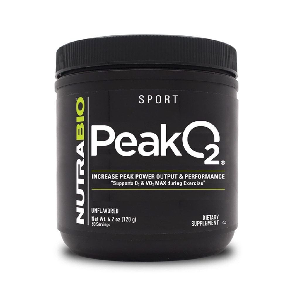 NutraBio Peak O2, Unflavred, 4.2 oz (120 g), Labs