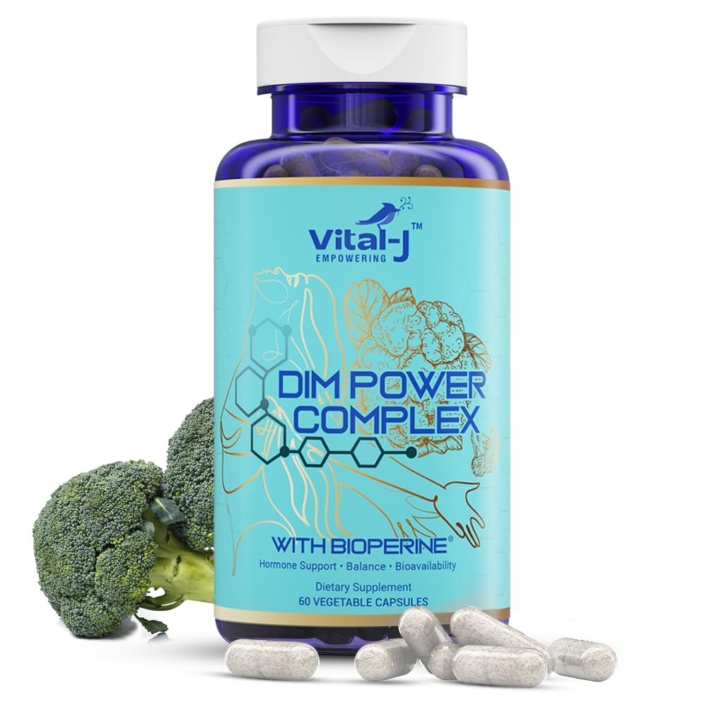 4-in-1 DIM Potent Complex 300mg - Estrogen Balance and Metabolizmus, Energy & Menopauza Suplement with Bioperine (x4), Calcium and Brokolica Extract - for Women and Men 30 Servings
