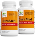 Terry Prirodzene CuraMed Akútna úľava od bolesti - Doplnok s BCM-95 Curcumin & BOS-10 Boswellia - Čierny sezamový olej na podporu úľavu príležitostného nepohodlia - 120 tekutých gélov (balenie 2)