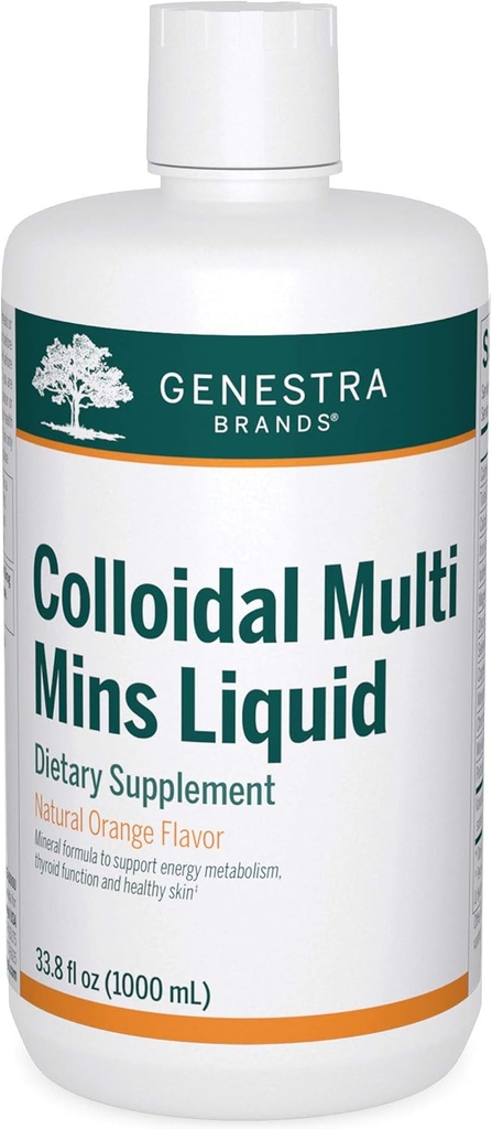 Genestra Brands Koloidné Multi Mins Tekutina - Koloidné Minerály - Prírodná Orange chuť - 33 Servisné