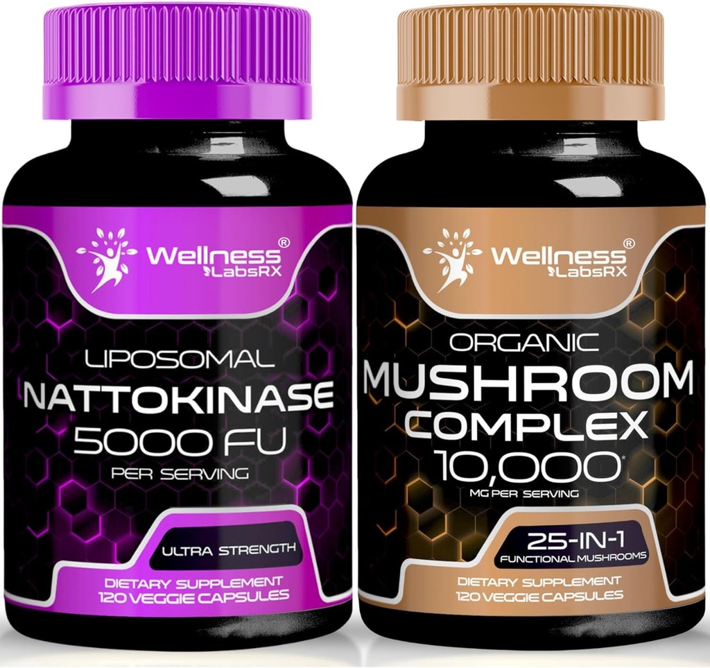 Nattokináza Supplement Kapsule - 5000 FU - Enzymes from Pure Japanese Natto Extract 