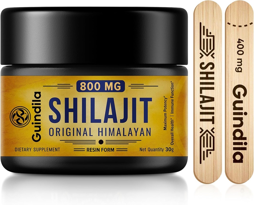 800mg Shilajit Supplement-Shilajit Pure Himalayan Organic Shilajit Resin with maximum Potency, Original from Himalayan with 85+Trace Minerals& Fulvic Acid for Focus& Energy,Imunity,30 Grams