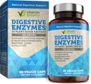 Vitamín Bounty Digestívne enzýmy - Prebiotiká s 18 enzýmami, tráviace enzýmy pre ženy a mužov, Digestion Supplement, Pomoc pri odbúravaní tukov, bielkovín a karbohydrátov - 30 kapsúl
