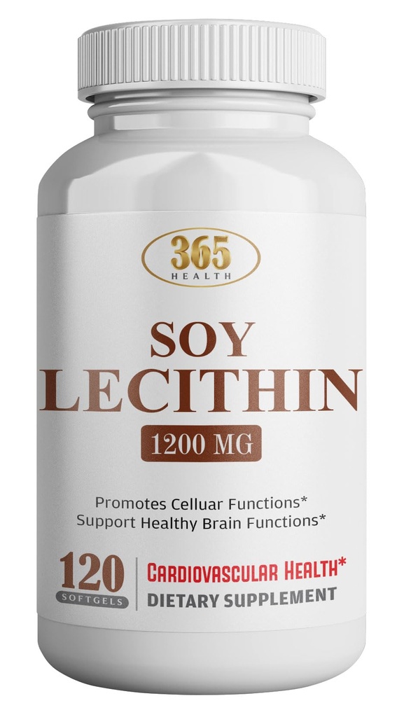 ZDRAVIE LFE Lecitin 1200mg, High Potency, 120 Softgels, Prírodná kombinácia esenciálnych mastných kyselín na podporu mozgu a nervy Funkcia - Lecitin Food Grade, 1200mg per Serving, Dietary Supplement