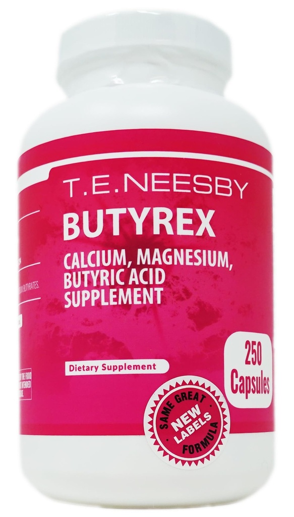 Butyrex Vápnik / Magnesium Butyrat komplex: 250 kapsúl