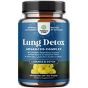 Lung Detox Mullein Leaf Kapsule - Čistenie Mullein Lung Čistiť komplex s NAC Quercetin & Cordyceps Extrakty - Leaf Herb Respiration Supplement for Sinus Imunity & Dýchanie Podpora 60ct