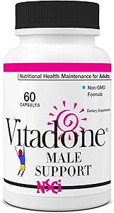 NSC Support Mužská spálňa - Nutrienty pre wellness v spálni - Complements Original Balance Systems, Moods, Mens Energy & Vigor - Niacin, Zinok, Fenugreek, Maca Powder, Kofeín - 60 ct.