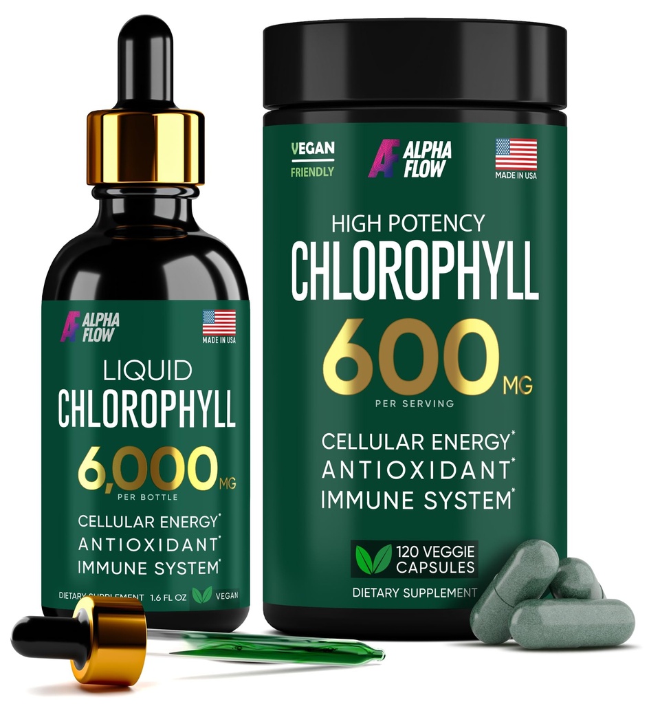 (Bundle) Liquid Chlorophyll Drops & Chlorophylly Capsules 