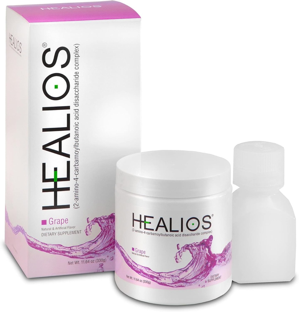 Healios Hroznová chuť Orálne zdravie a diétny doplnok, prášková forma, prirodzene Zdroj L-Glutamine Trehalose L-Arginín, 11.64 Ounces