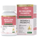 Probiotiká a organické prebiotiká pre ženy pH Balance & Digestion- 60 miliárd CFU Vaginálne probiotiká s brusnicou D-Mannose, Vegan & non-GMO pre močové tract & Immune 