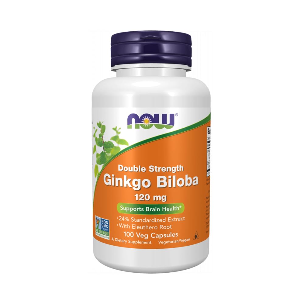 TERAZ Potraviny Ginkgo Biloba, 120 mg, 100 Veg kapsuly