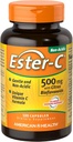 American Health Ester-C s Citrus Bioflavonoids Kapsule - jemne na žalúdku, non-Acidický vitamín C - 500 mg, 60 Servings, 120 Počet