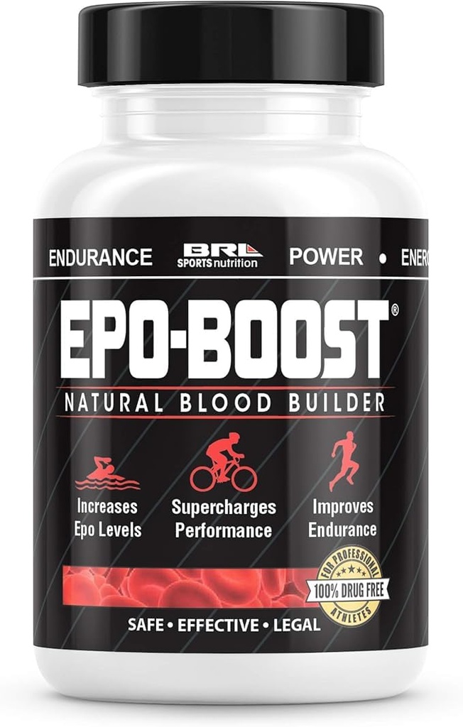 Prírodný Blood Builder Iron Supplement. Podpora RBC Made in USA with Echinacea & Dandelion Root helping VO2 Max, Energy, Endurance (1-Pack)