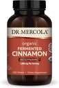 Dr. Mercola Biodynamické organické kvasené škorice - podporuje metabolické zdravie - High-Flavonoid škorica extrakt - USDA Organic, Non-GMO, Gluten-Free & Soy-Free - 180 tabliet