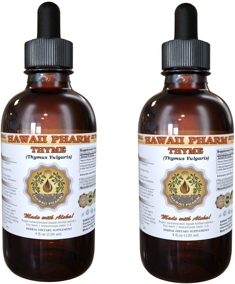 Hawaii Pharm Tymine (Thymus vulgaris) Liquid Extract 2x4 fl.oz