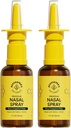 Včelárske prírodné nosové sprej pre dospelých s Propolis, Xylitol & Saline, Čistí nosové kongescie, hydratuje Sinus Canal, & Decongest Sinus Cavities, 1 fl oz(Pack of 2)