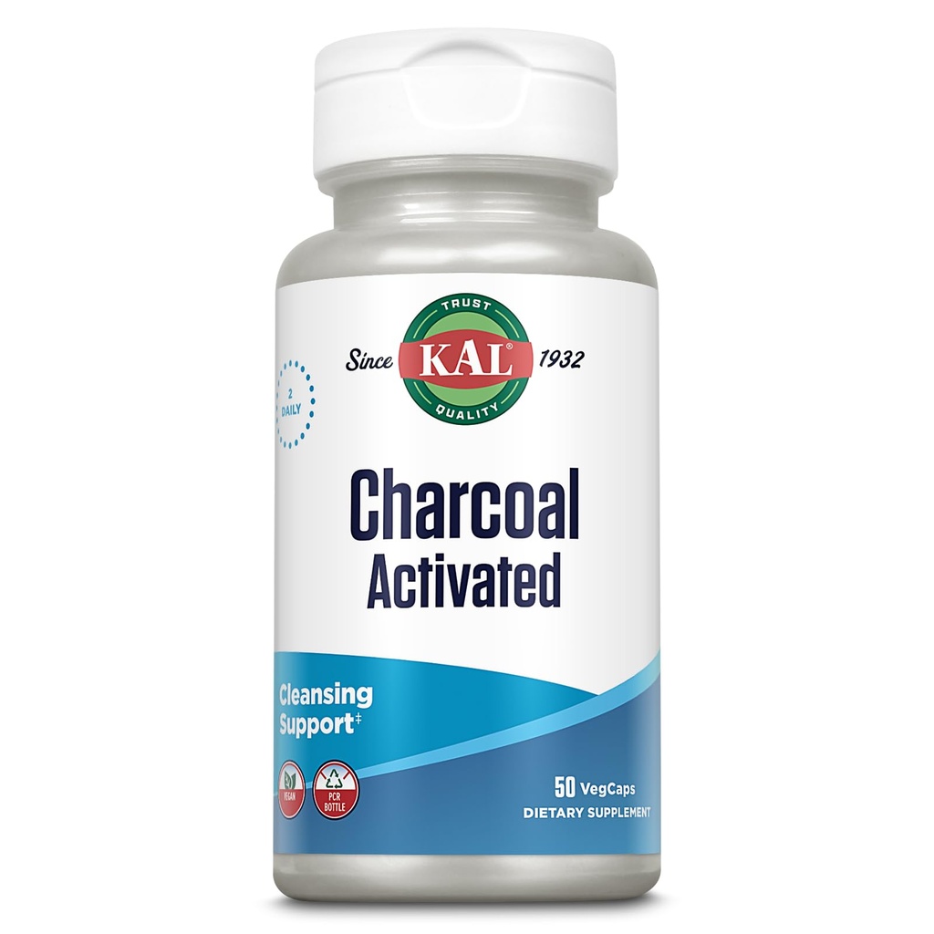 KAL Charcoal 280 mg - 50 kapsúl