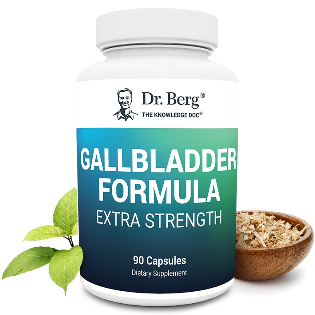 Dr. Berg Galbladder Formula Extra sila - s Ox Bile prášok a konjugované kyseliny bilovej - Tráviace enzýmy Prospery Blend - plná 45-Deň dodávky - 90 Rastlinné kapsule