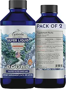 Optivida Zdravie Koloidné striebro Tekutina (2 balenia)