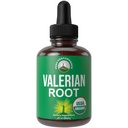 USDA Organic Valerian Root Liquid Drops Supplement. Vegánska extrakcia Tinktúra pre relaxáciu, spánok, kľud. Skvelá alternatíva k Valeriánskym kapsulám. Zero Cukor, bezlepkové doplnky pre ženy a mužov