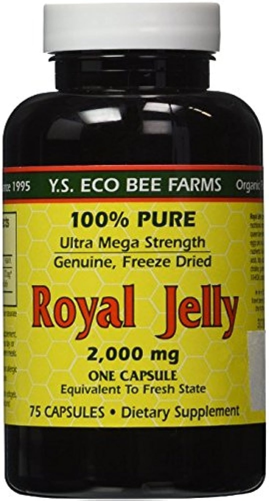 YS Eco Bee Farmy Royal Jelly 2,000 mg - 75 kapsúl (Obsah balenia 2)