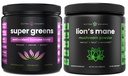 NutraChamps Super Greens Antioxidant & Lion's Mane Powder. Zažívacie, imunitné a adaptogénna podpora