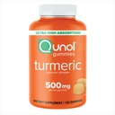 Qunol Turmeric Gummies, Gummy s 500mg Turmeric Curcumin, Joint Support Supplement, Ultra High Absorbtion Tumeric Curcumin, Vegan, Gluten Free, 2 mesiac dodávky, 120 Počet