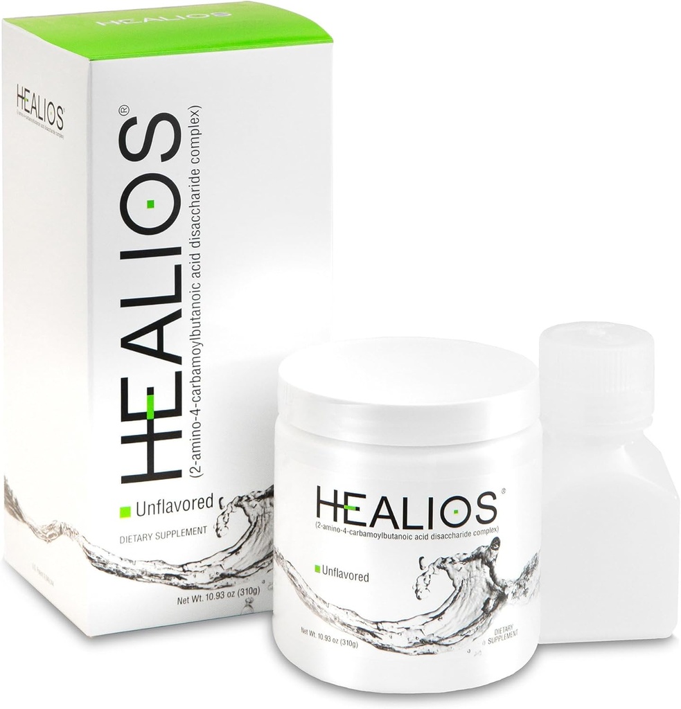 Healios Unflavred Oral Health and Dietary Supplement, Powder Form, prirodzene Zdroj L-Glutamine Trehalose L-Arginine, 10.93 Ounces