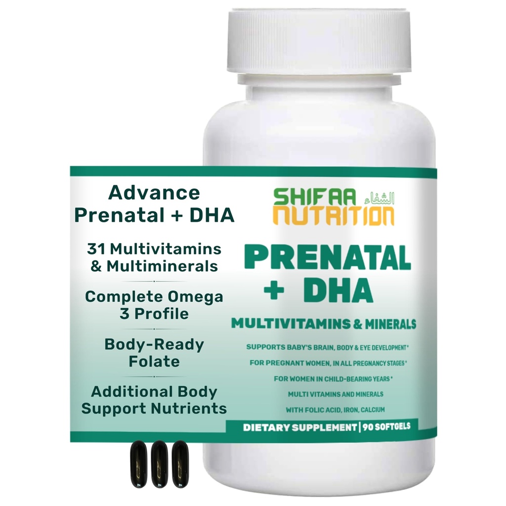 SIFAA NUTRITION Halálne prenatálne vitamíny s DHA a kyselinou listovou 