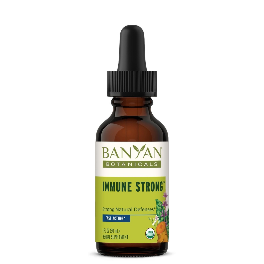 Banyan Botanicals ImmuneTM Strong Liquid Extract - Podporuje zdravý imunitný systém* - Trvalo udržateľný zdroj, Certified Organic, Fairly Traded