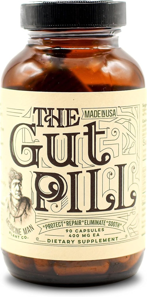 Gut pilulka 90 Kapsule - Prírodné Gut zdravotné doplnky pre Ženy a mužov od Oprava šunky - S marshmallow Root Herb, Calendula Kvet, Triphala ovocie a Lactobacillus Acidophilus