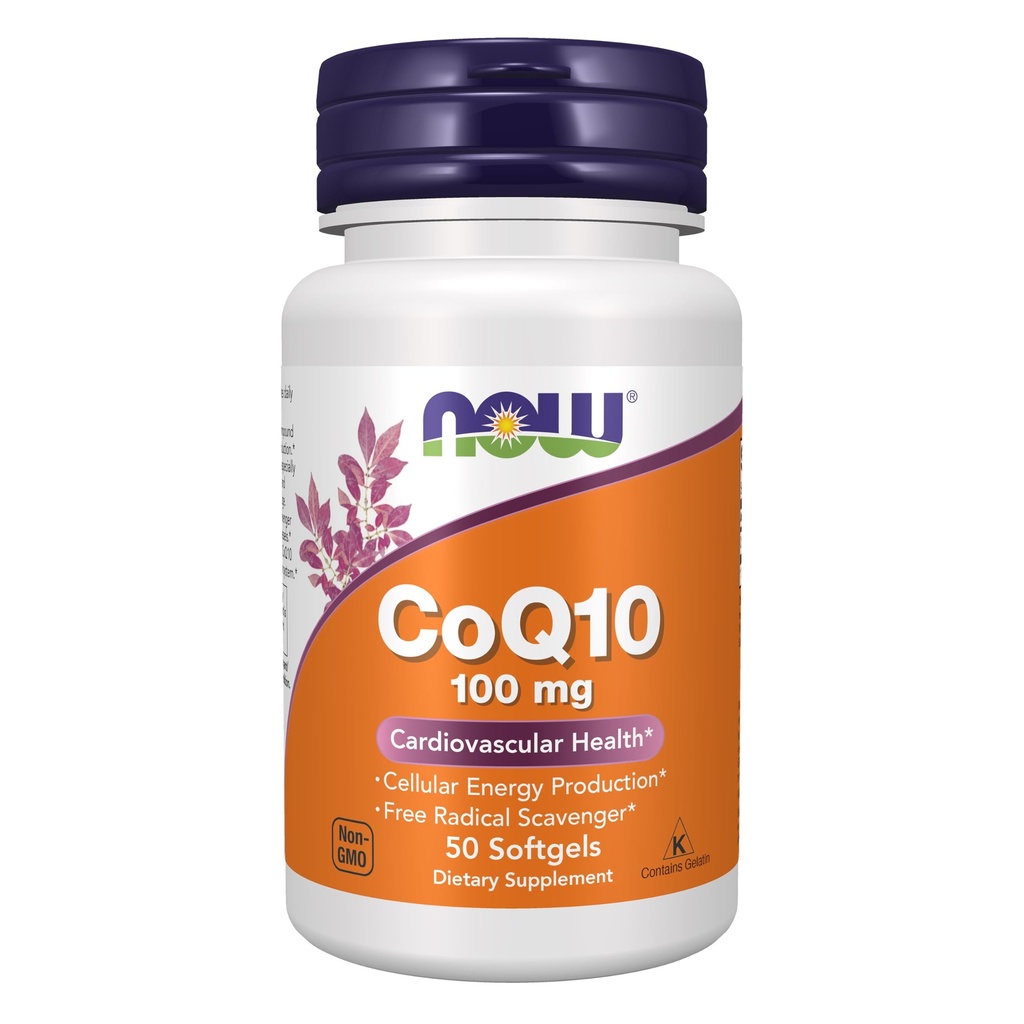 Teraz doplnky, CoQ10 (Koenzým Q10), 100 mg, Farmaceutická trieda, Kardiovaskulárne zdravie*, 50 Softgels